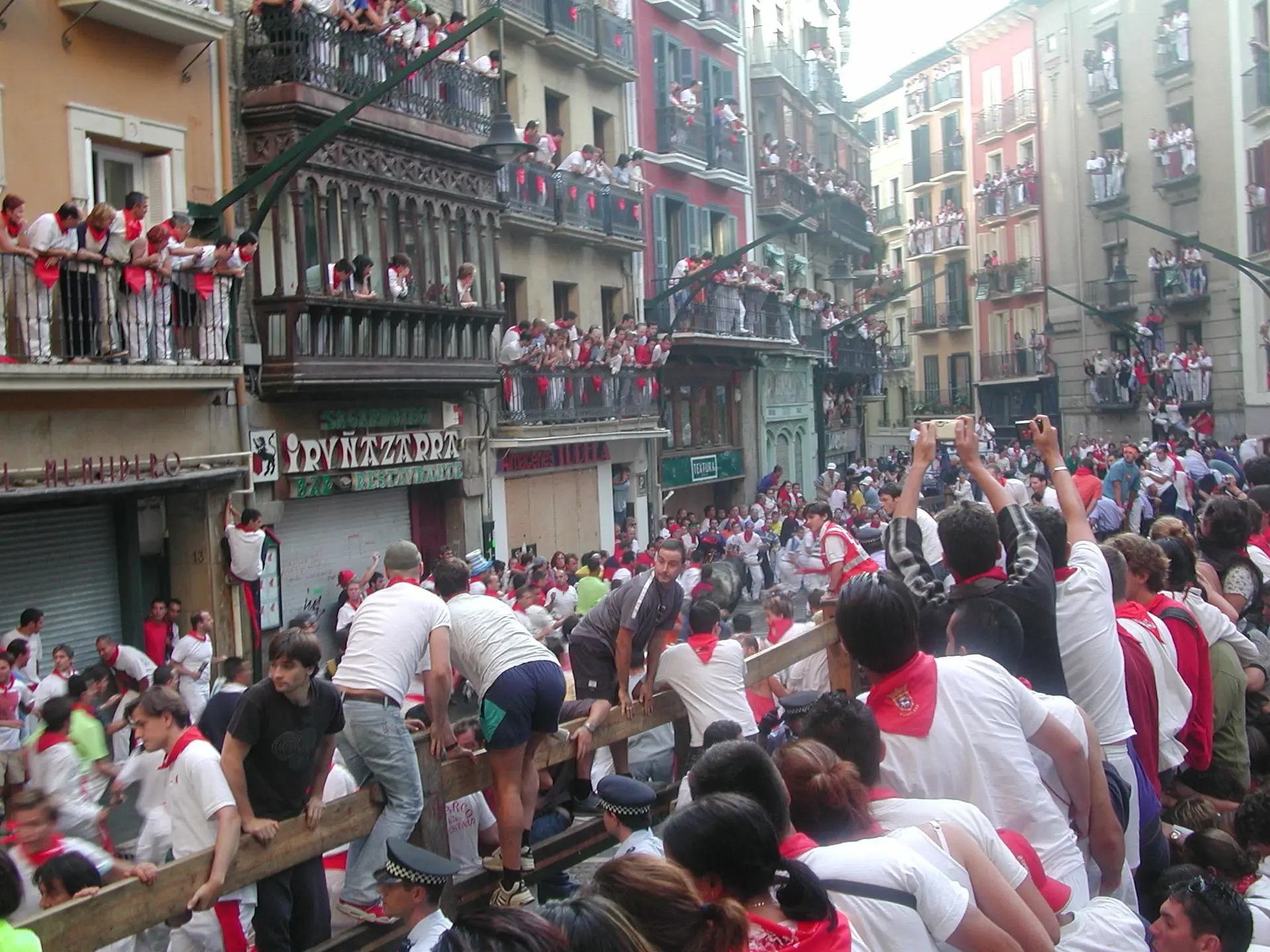 San Fermin festival view point